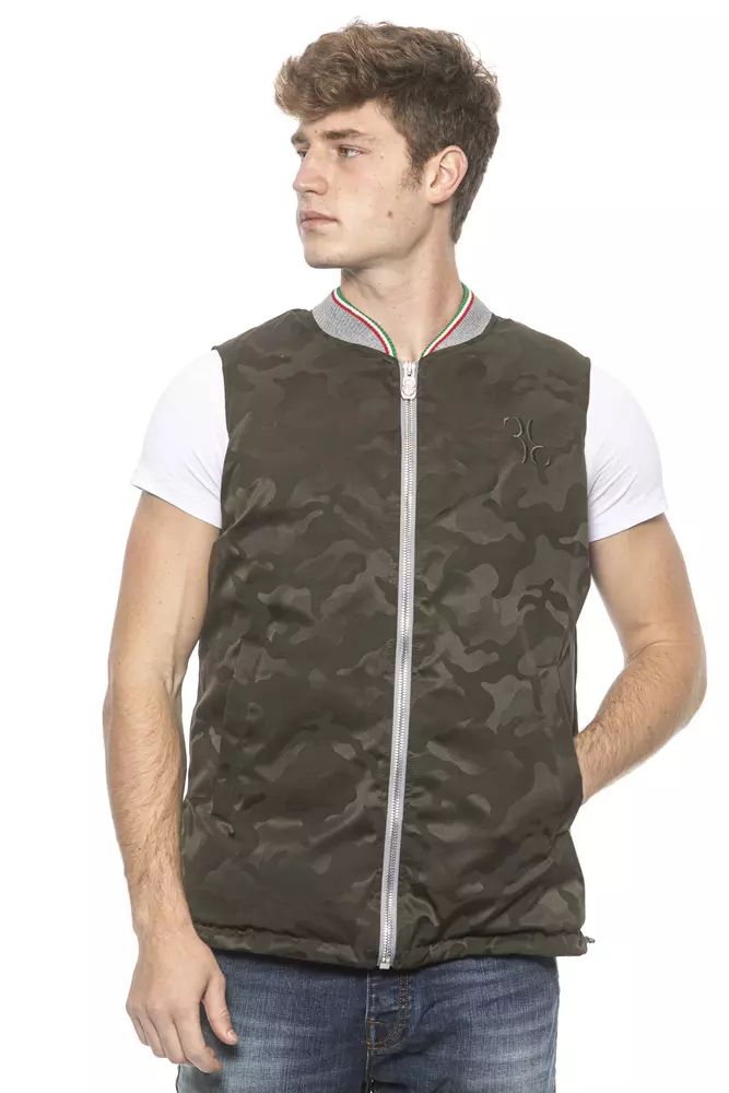 Billionaire Italian Couture Army Polyester Vest 3XL