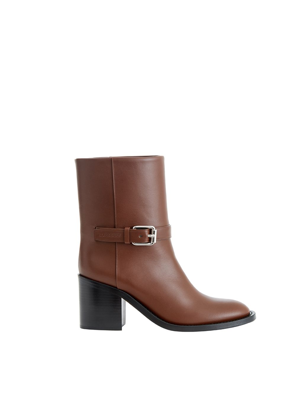 Brown Burberry Brown Leather Ankle Boots