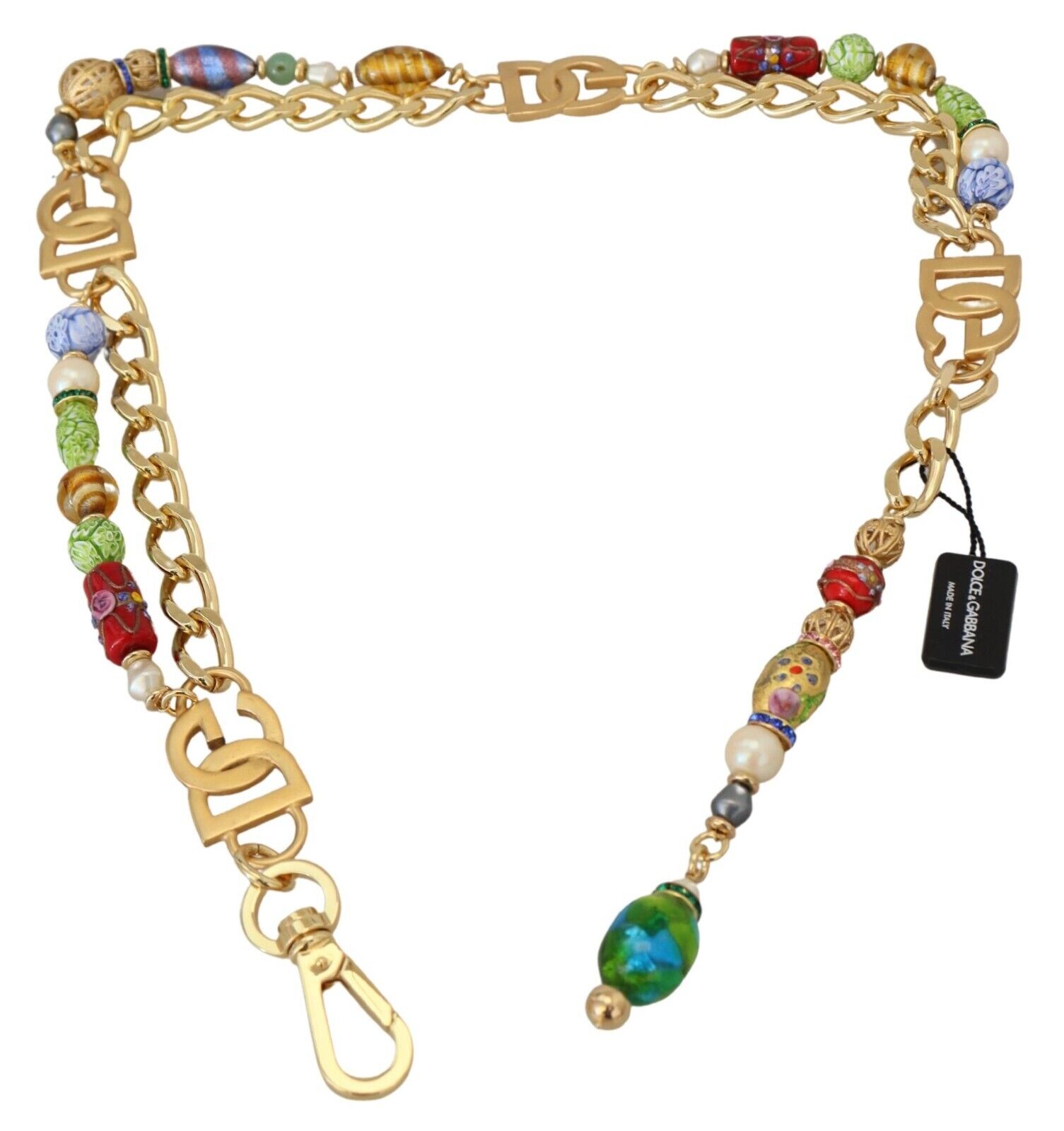 Gold Dolce & Gabbana Gold Tone DG Logo Women Waist Chain Belt