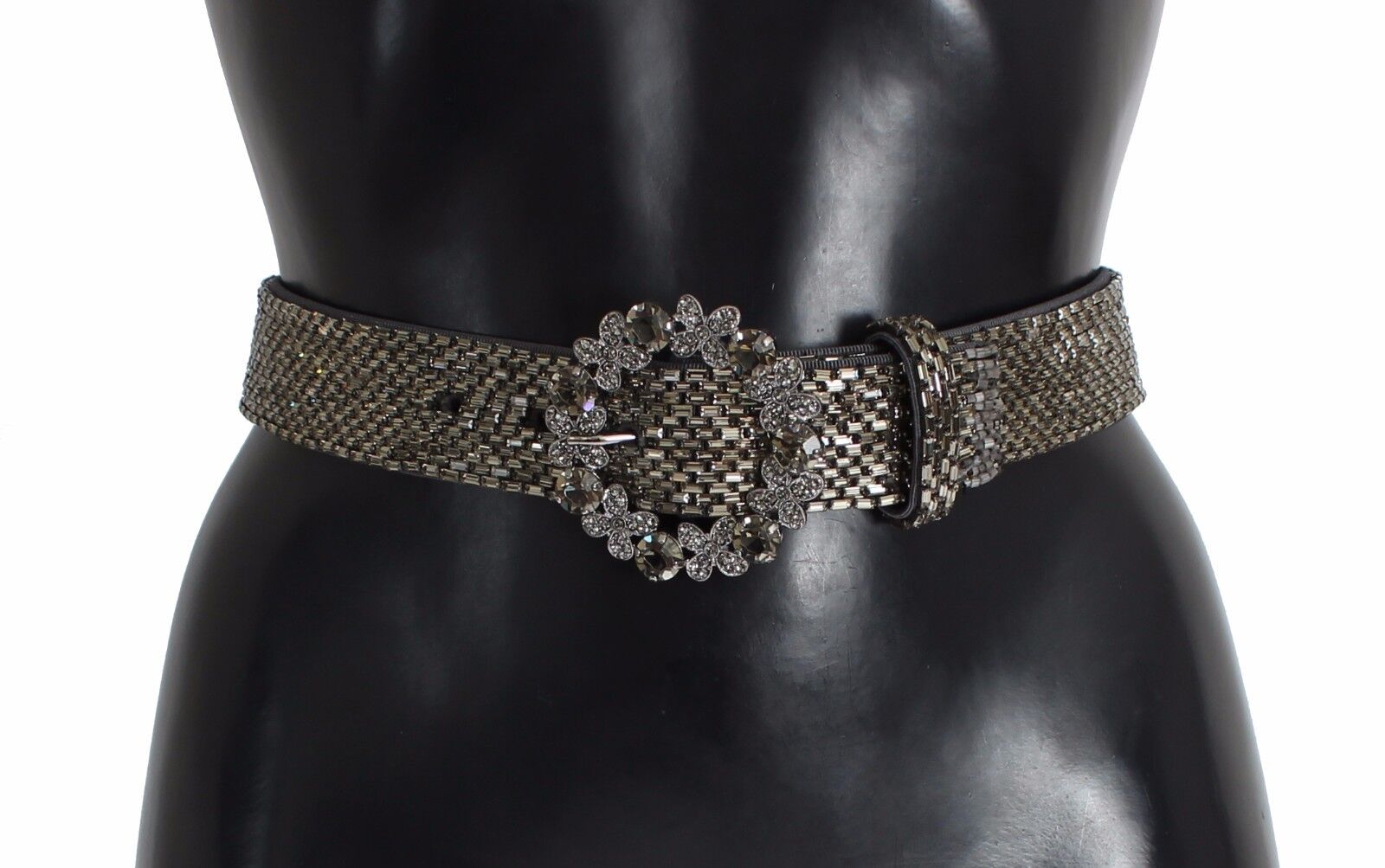 Dolce Gabbana Swarovski Crystal Sequined Waist Belt 65 cm 26 Inches