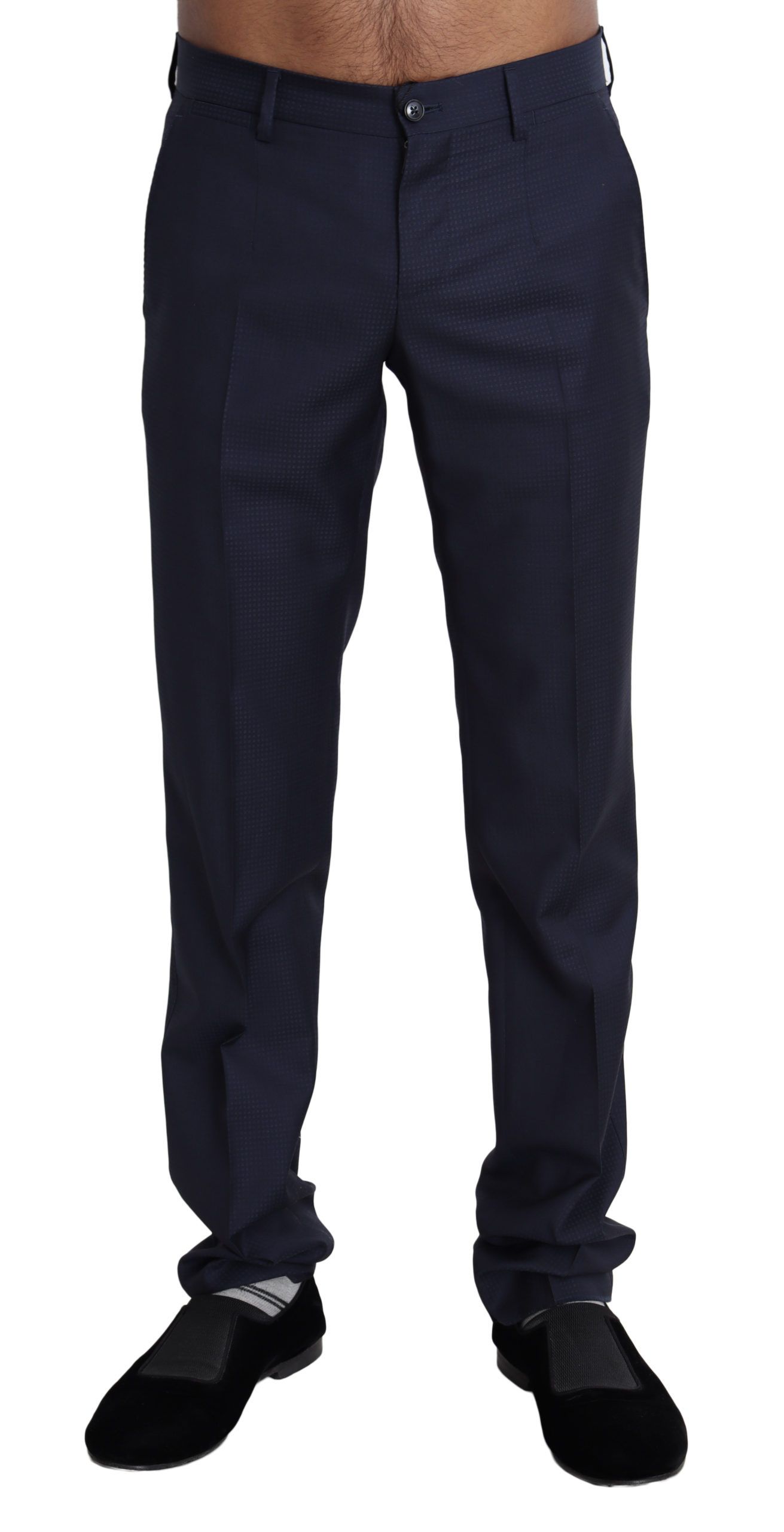 Navy Blue Dolce & Gabbana Navy Blue Dress Formal Men Trouser Pants