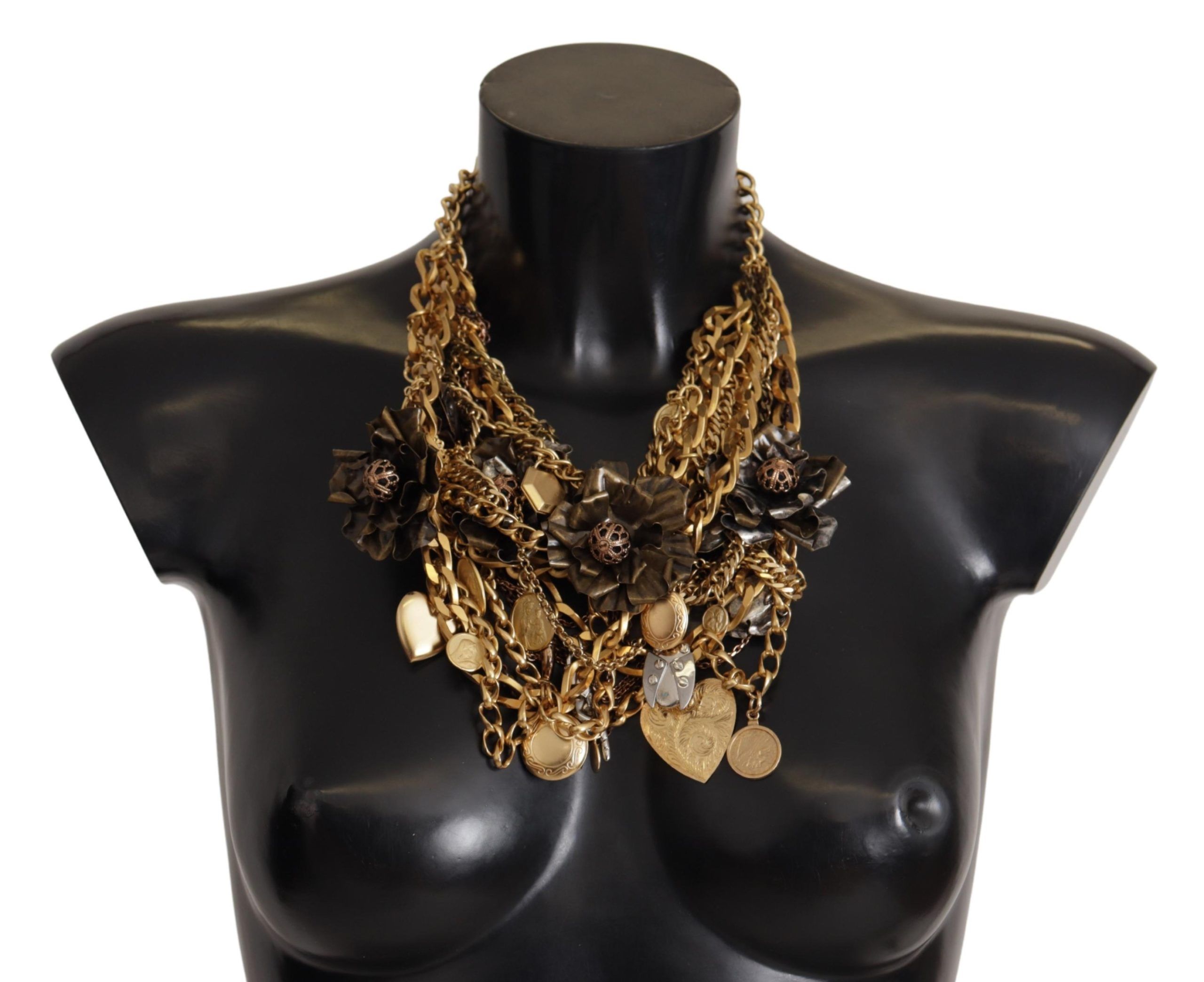 Gold Dolce & Gabbana Sicilian Glamour Gold Statement Necklace