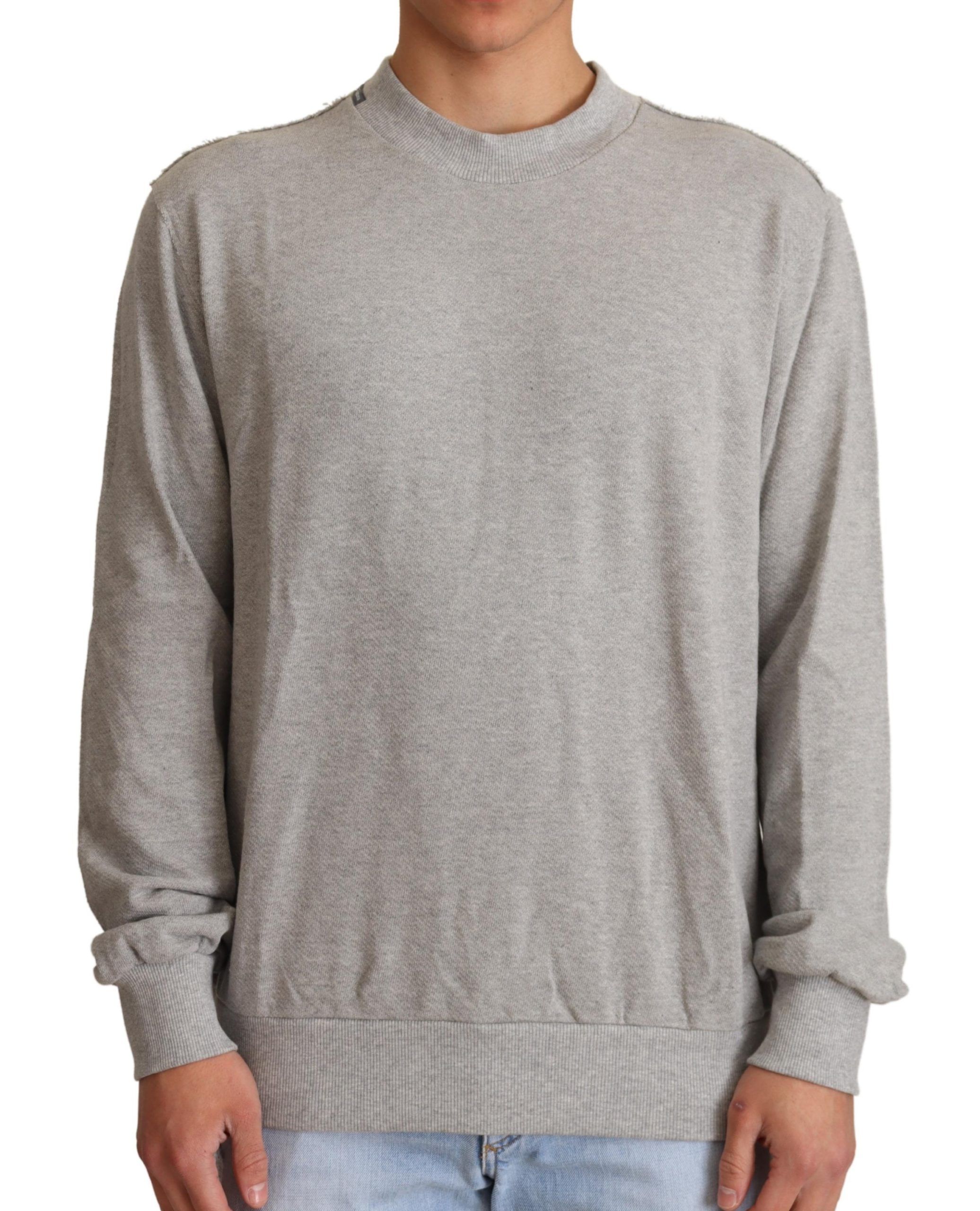 Gray Dolce & Gabbana Sophisticated Gray Crewneck Sweater IT50 | L