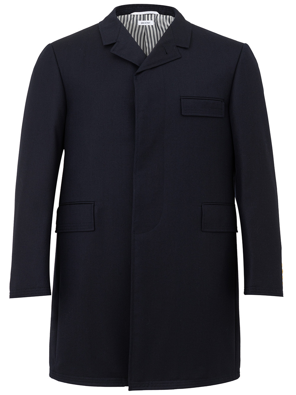 Blue Thom Browne Chesterfield Overcoat Blue IT50 | L