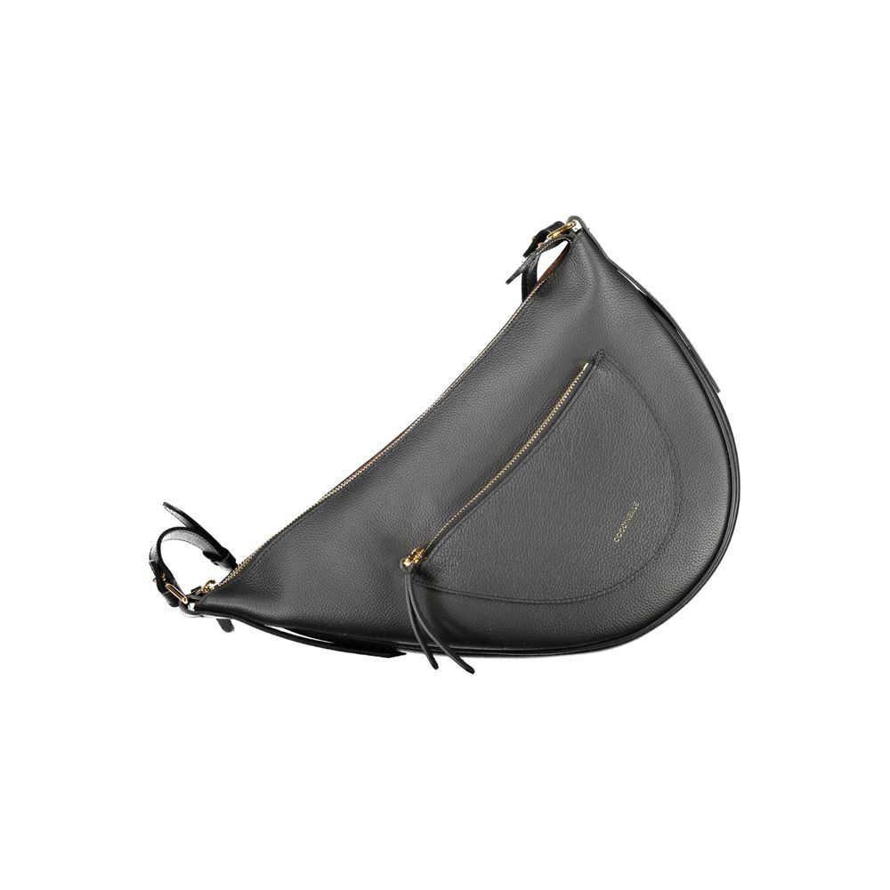 Black Coccinelle Black Leather Handbag