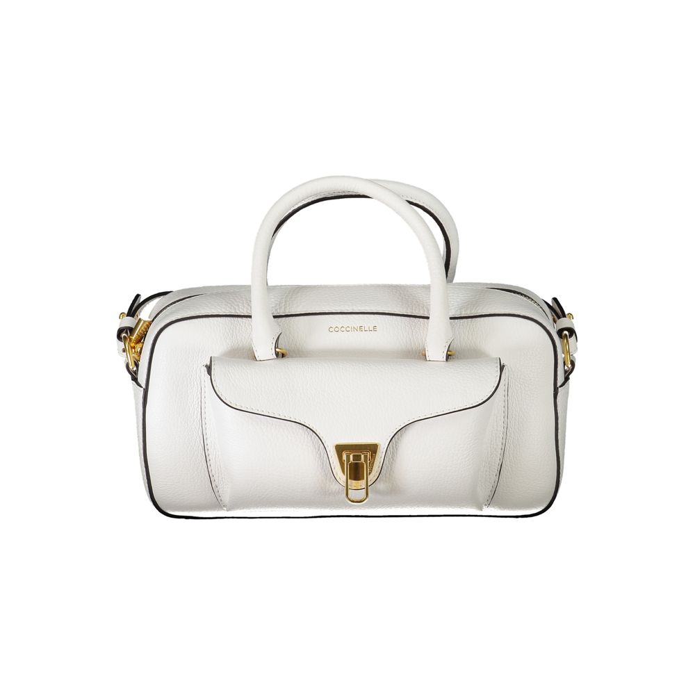 White Coccinelle White Leather Handbag