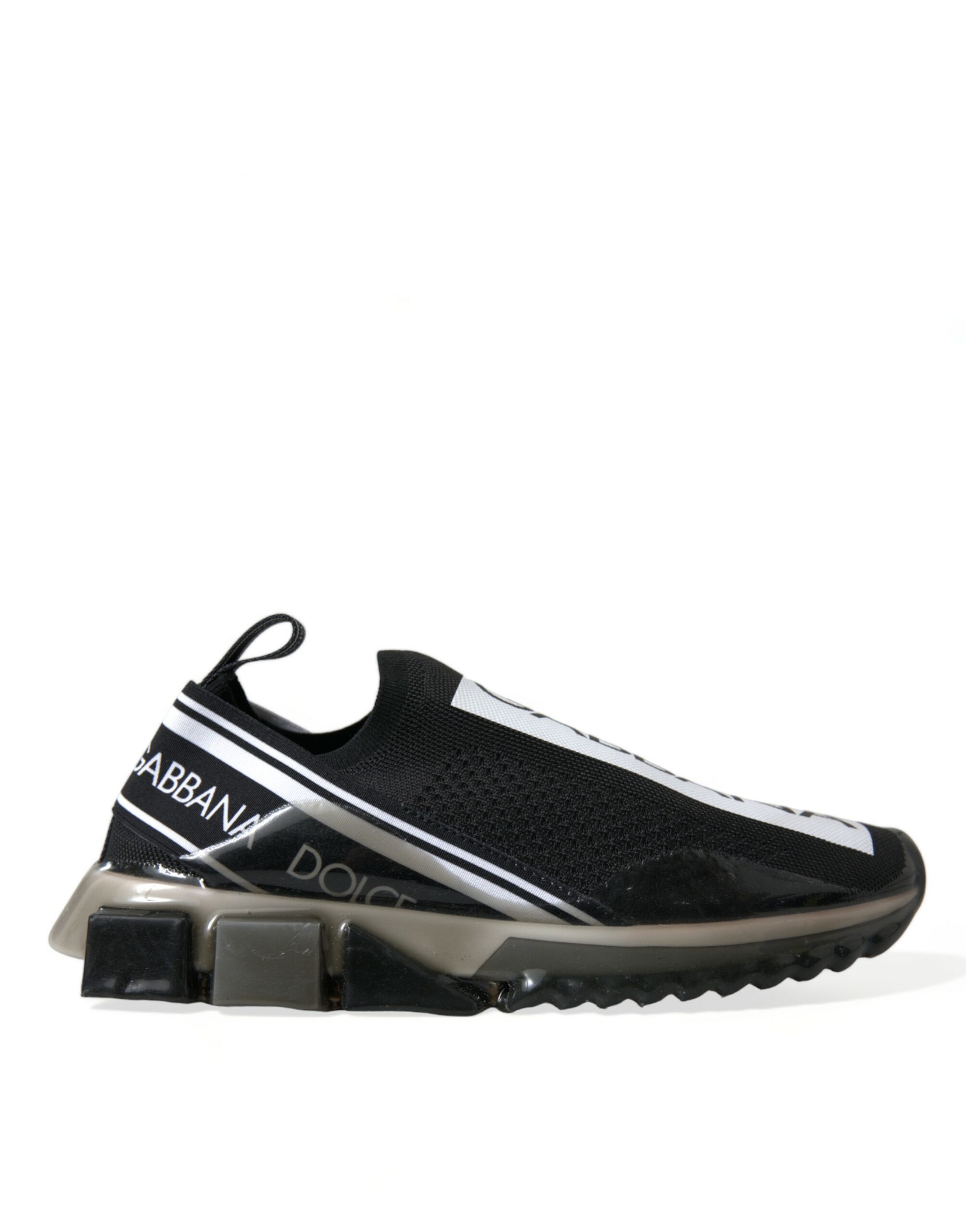 Black and White Dolce & Gabbana Elegant Black & White Sorrento Sneakers EU40/US7