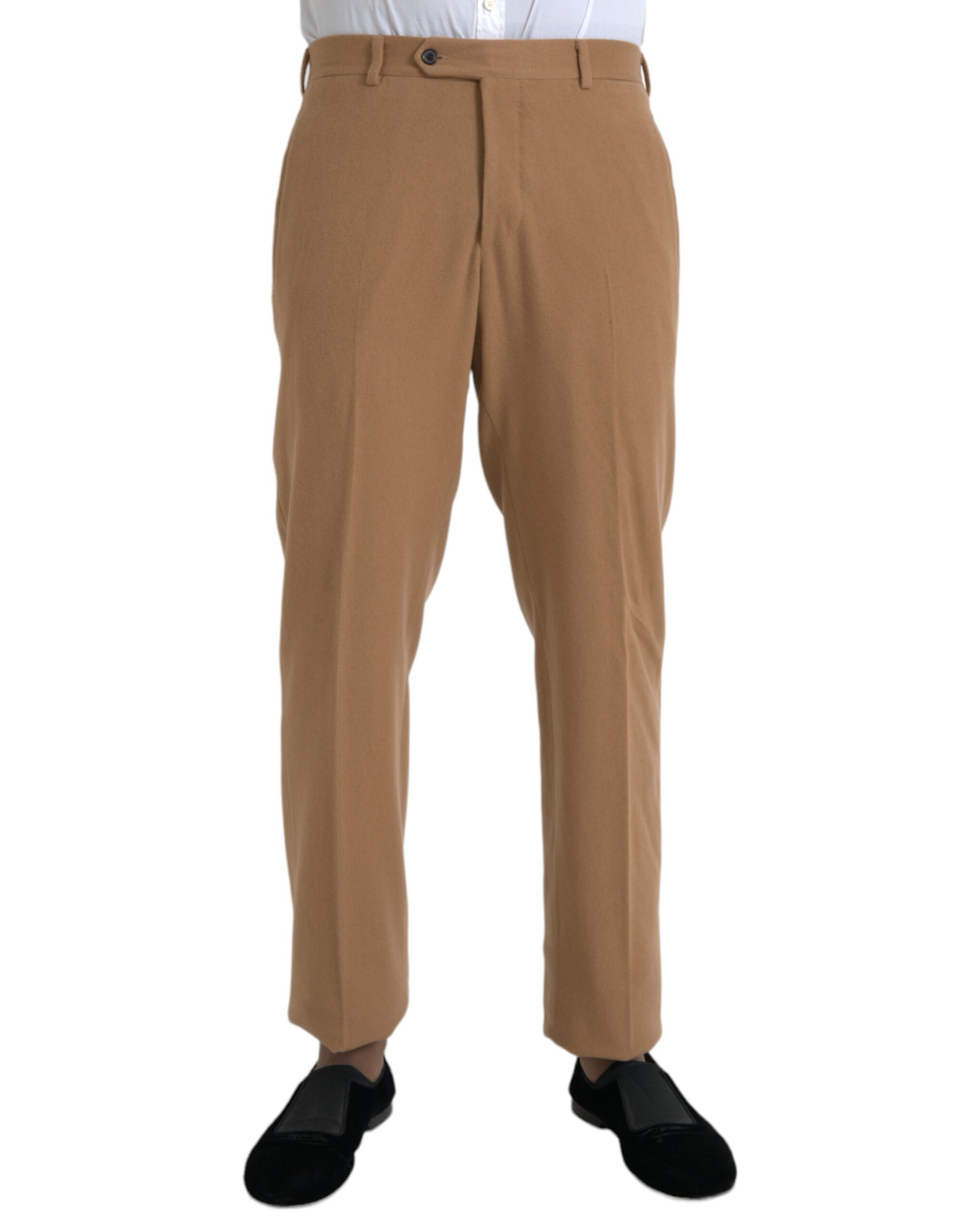 Beige Prada Beige Cashmere Men Straight Fit Dress Pants IT54 | XL